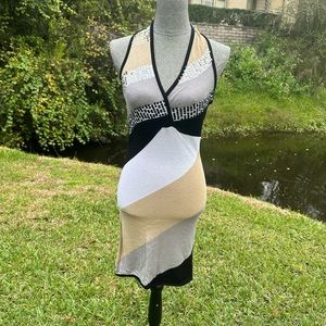 Rampage brand knit halter neck dress,size M